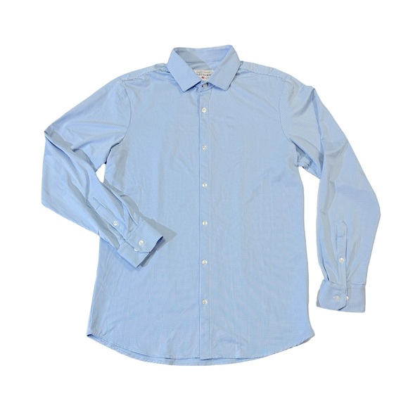 Mizzen + Main mens XLT Tall light blue stretch performance button up shirt EUC - Picture 1 of 5